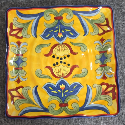 Yellow talavera square - talavera,