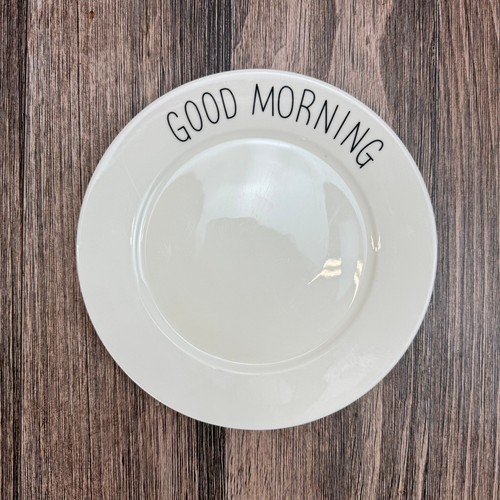 White ceramic plate - 8",