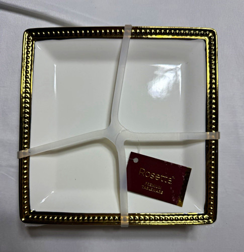 Rosetta 4pc porcelain square - rosetta,