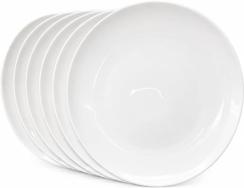 White dinner plates - set, 6
