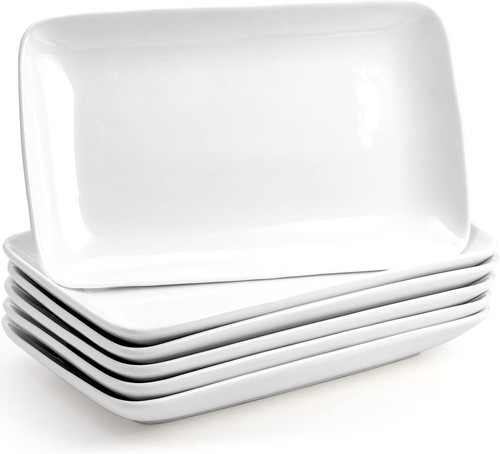 Rectangular salad plates - plates, 10