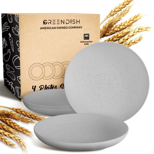 Wheat straw plates - plates, set