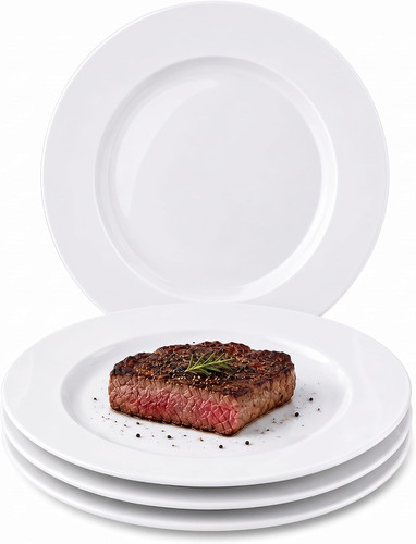 White dinner plates set 4 - dinner,