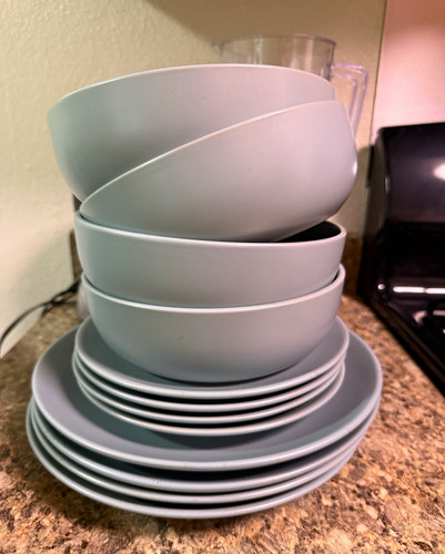 Gray solid plain round - gray, solid/plain