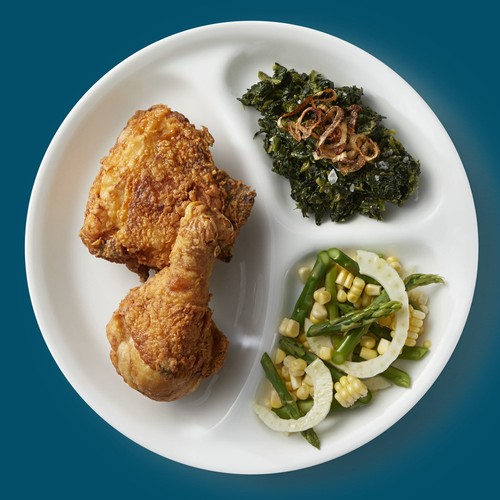 Divided dinner plate - divided,