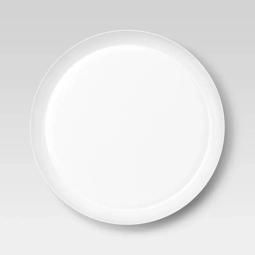 Plastic round dinner plate - round,