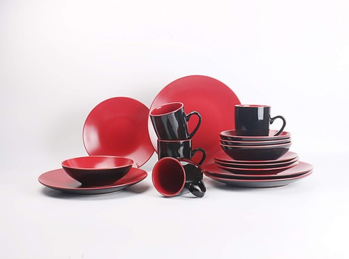 16pc stoneware dinner - stoneware,