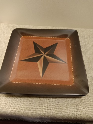Square melamine plates set 6 - square, set/6