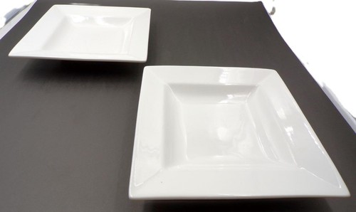Heavy white porcelain square - heavy,