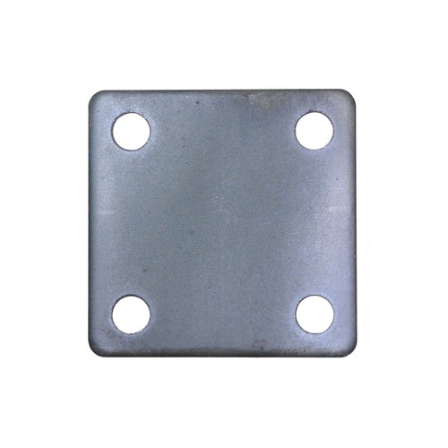 Flat square steel base plates - steel,