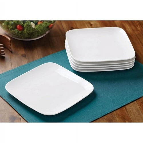 Square porcelain salad - porcelain,