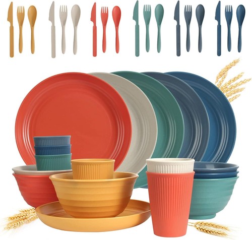Wheat straw dinnerware sets - wheat,