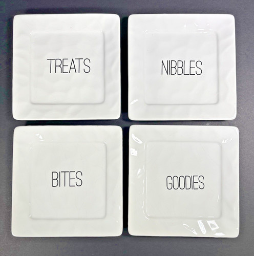 White appetizer plates 75 - 4, 5.75