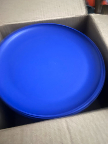 Case blue plastic plates - blue,