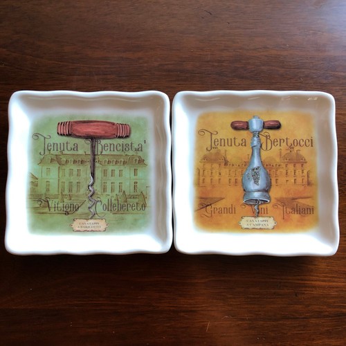 Plate dish set - wine, corkscrew