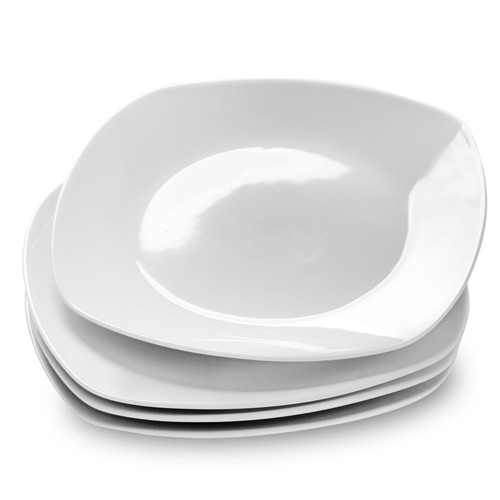 Ceramic white dinner plates - dinner,