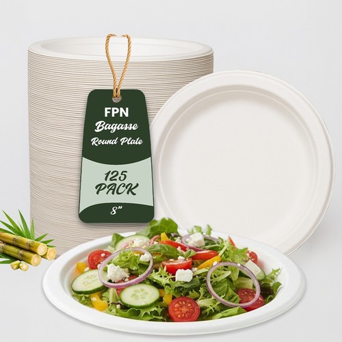 Inch disposable plates 125 - 8,