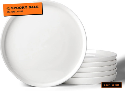 Porcelain salad plates - 8",