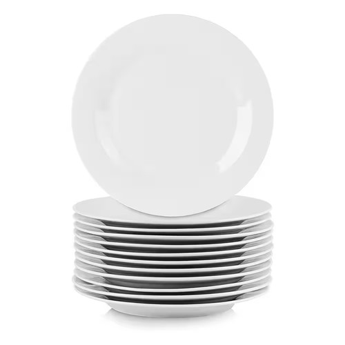 Porcelain piece large round - 12-piece,