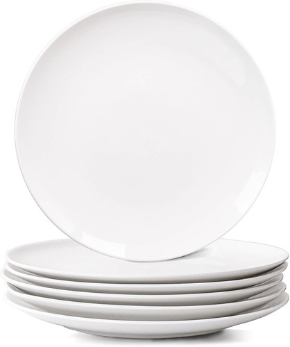 White dinner plates - white, 6
