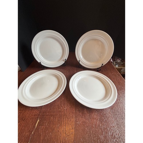 Set white ceramic salad - ceramic,